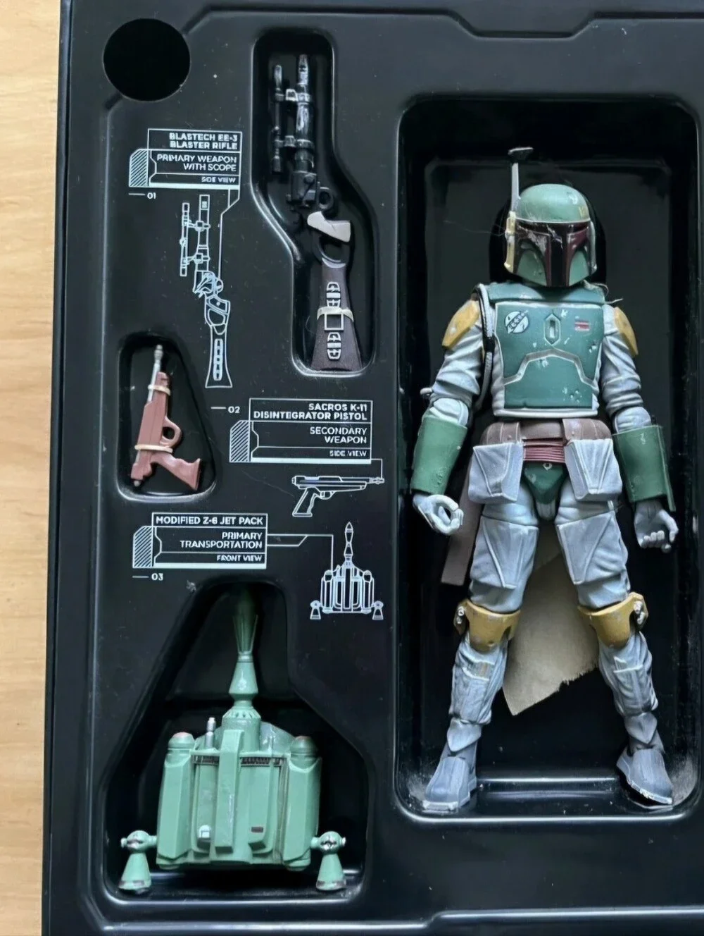 2013 Comic Con Star Wars Black Series - SDCC -Boba Fett & Han Solo Carbonite